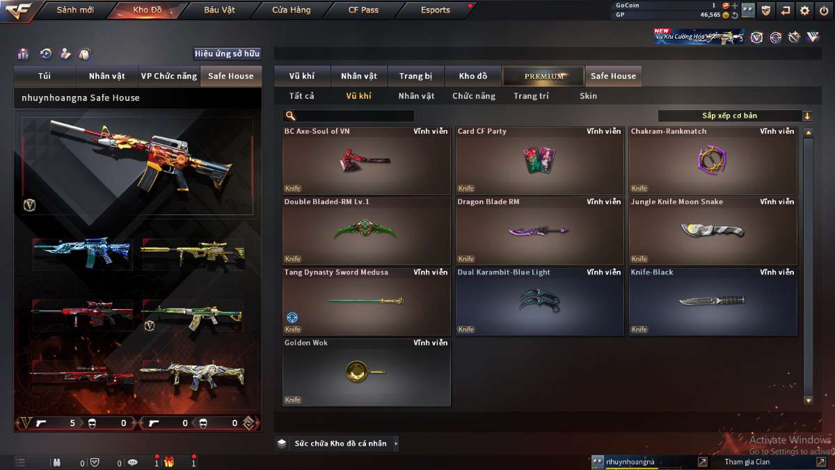 shop acc cf uy tin gia re